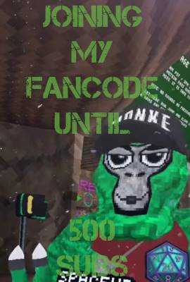 Joining My Fancode until 500 Subs!